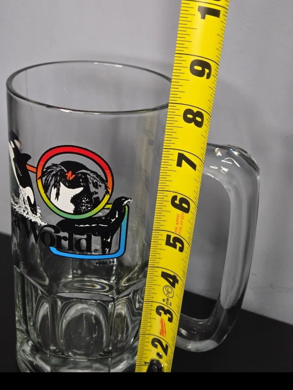 Vintage 1986 Sea World Beer Stein) Mug Humungous 3LB